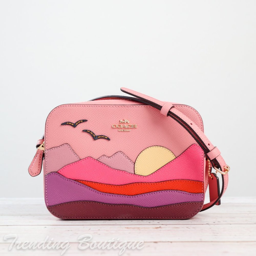 NWT Coach Mini Camera Bag with Mountain Postcard